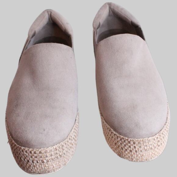 VINCE. Wilden Suede Platform Sneaker in Light Gray Women's Size 9.5 - Picture 7 of 8